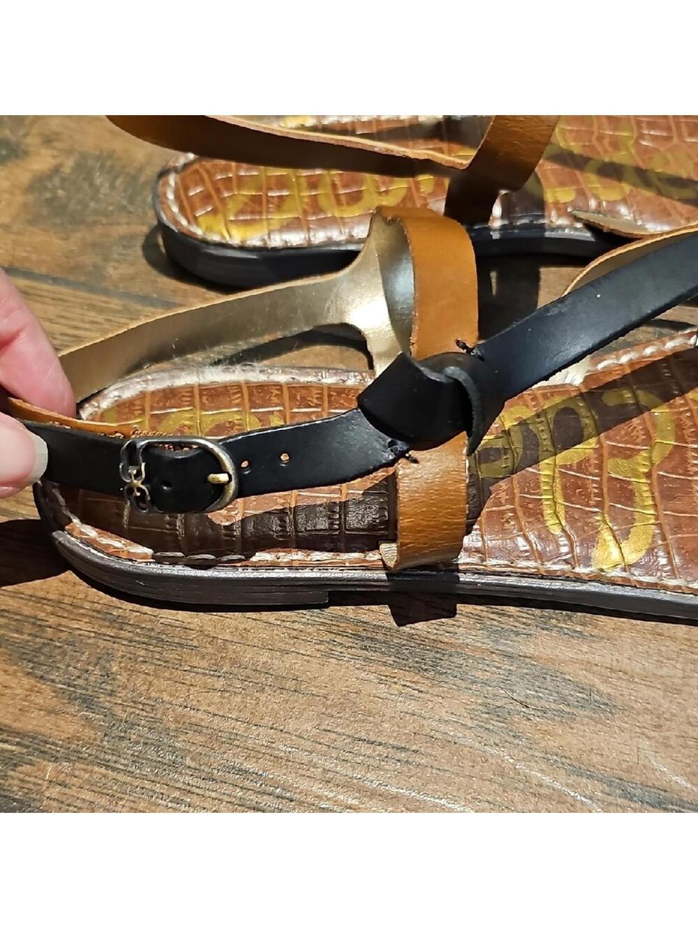 Sam Edelman Leopard Print Sandals - Picture 3 of 8
